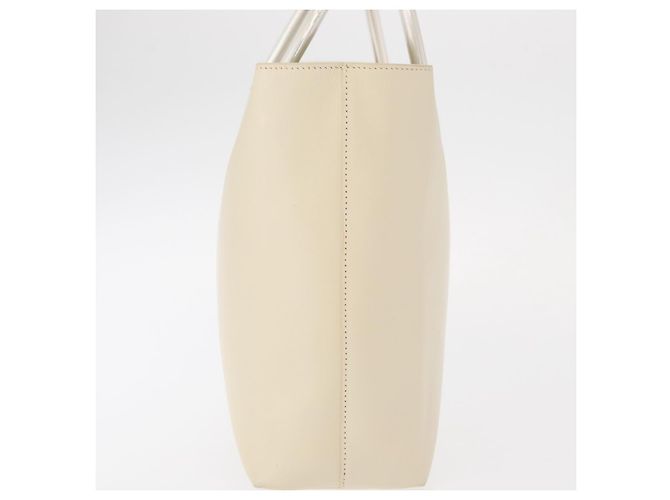 PRADA Borsa a mano in pelle bianca Auth 156869 Bianco - vista 4