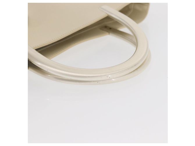 PRADA Borsa a mano in pelle bianca Auth 156869 Bianco - vista 7