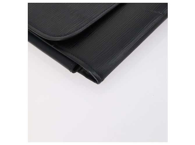 LOUIS VUITTON Epi Trousse Priant Borsa Clutch Nera M48372 LV Auth bs31102 Nero - vista 14