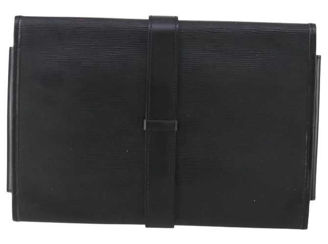 LOUIS VUITTON Epi Trousse Priant Borsa Clutch Nera M48372 LV Auth bs31102 Nero - vista 2