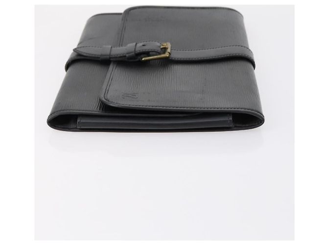 LOUIS VUITTON Epi Trousse Priant Borsa Clutch Nera M48372 LV Auth bs31102 Nero - vista 3