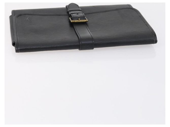 LOUIS VUITTON Epi Trousse Priant Borsa Clutch Nera M48372 LV Auth bs31102 Nero - vista 5