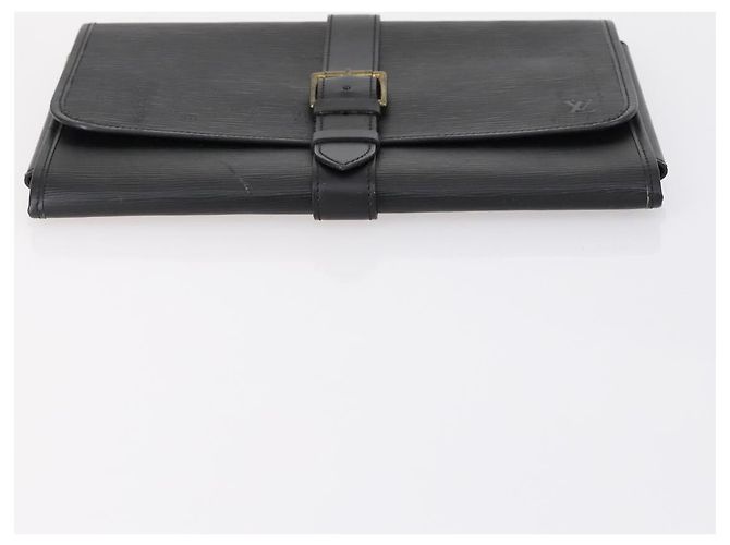 LOUIS VUITTON Epi Trousse Priant Borsa Clutch Nera M48372 LV Auth bs31102 Nero - vista 6