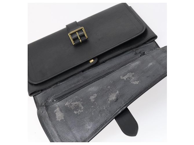 LOUIS VUITTON Epi Trousse Priant Borsa Clutch Nera M48372 LV Auth bs31102 Nero - vista 8