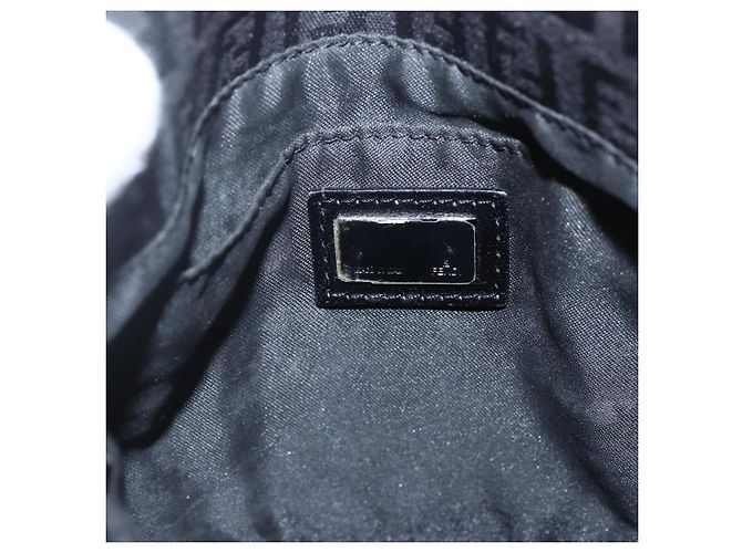 FENDI Zucchino Canvas Schultertasche Braun Silber Authentisch 157800 - Ansicht 17
