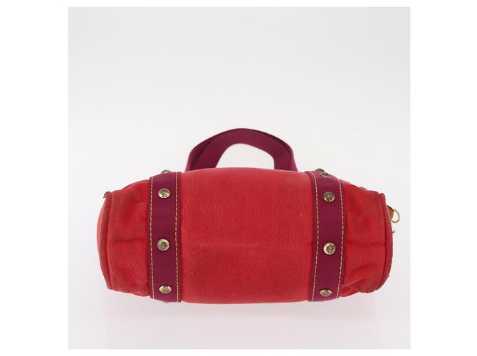 LOUIS VUITTON Antigua Cabas MM Borsa Tote Rossa M40034 LV Auth BA8612 Rosso - vista 5