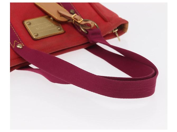 LOUIS VUITTON Antigua Cabas MM Borsa Tote Rossa M40034 LV Auth BA8612 Rosso - vista 7