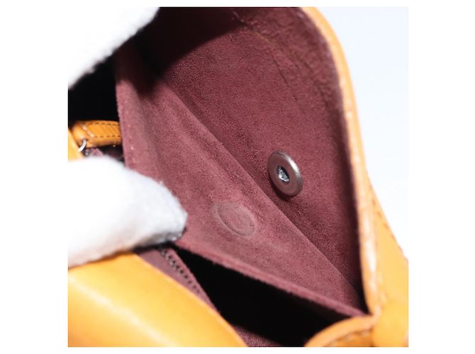 CHANEL Borsa a Spalla Matelassé in Pelle Arancione CC Auth BA8705 - vista 25