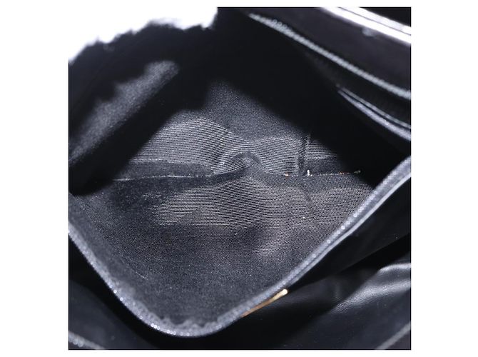 BALLY Borsa a Spalla in Pelle Trapuntata con Catena Nero Oro Auth ka727 D'oro - vista 12