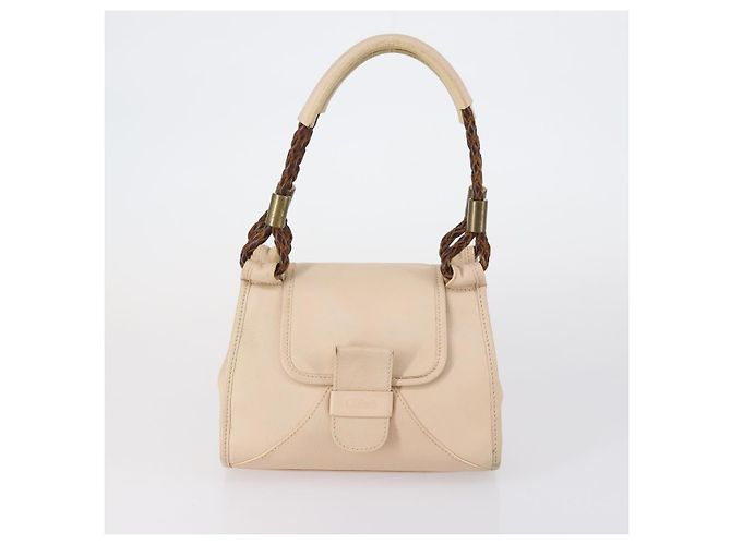 Céline CELINE Borsa Chloe Salvatore Ferragamo in pelle 3 pezzi Beige Marrone Auth yk19853 - vista 2