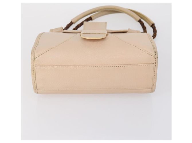 Céline CELINE Borsa Chloe Salvatore Ferragamo in pelle 3 pezzi Beige Marrone Auth yk19853 - vista 7