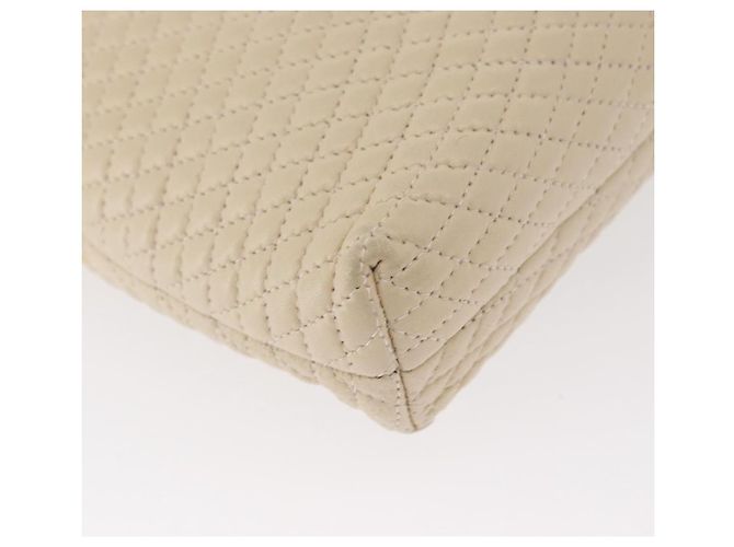 BALLY Borsa a Spalla con Catena Pelle Beige Oro Auth 157787 D'oro - vista 10