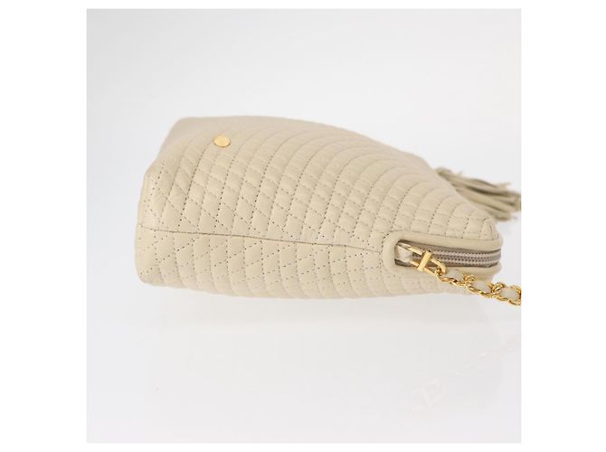 BALLY Borsa a Spalla con Catena Pelle Beige Oro Auth 157787 D'oro - vista 4