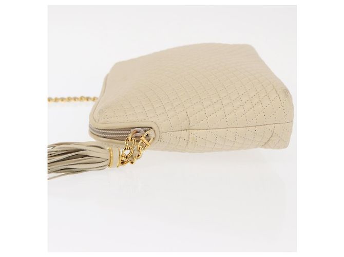 BALLY Borsa a Spalla con Catena Pelle Beige Oro Auth 157787 D'oro - vista 5