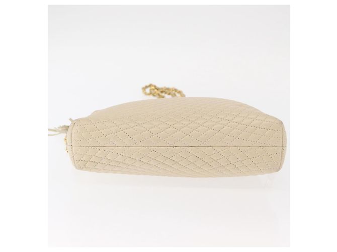 BALLY Borsa a Spalla con Catena Pelle Beige Oro Auth 157787 D'oro - vista 9