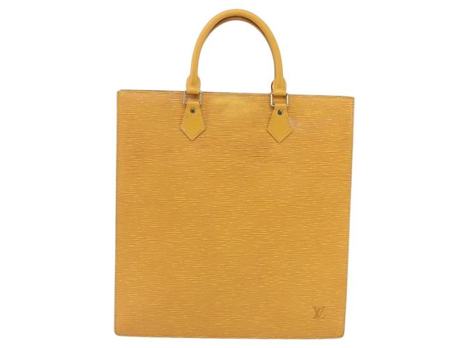 LOUIS VUITTON Epi Sac Plat Handtasche Gelb M52079 LV Auth 155922 - Ansicht 13