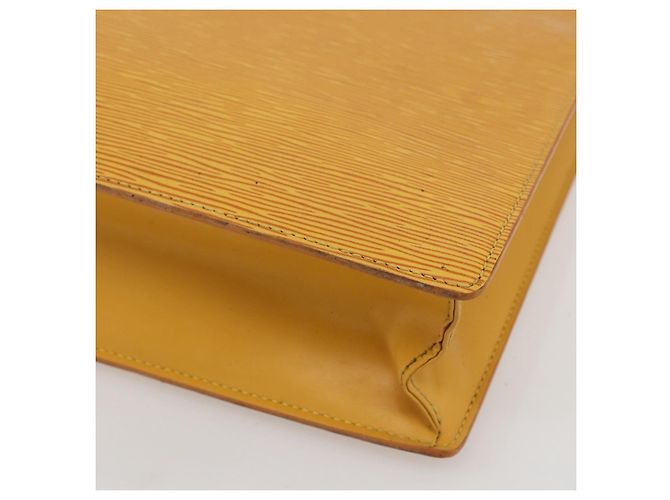 LOUIS VUITTON Epi Sac Plat Handtasche Gelb M52079 LV Auth 155922 - Ansicht 15