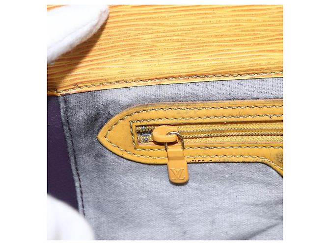 LOUIS VUITTON Epi Sac Plat Handtasche Gelb M52079 LV Auth 155922 - Ansicht 17