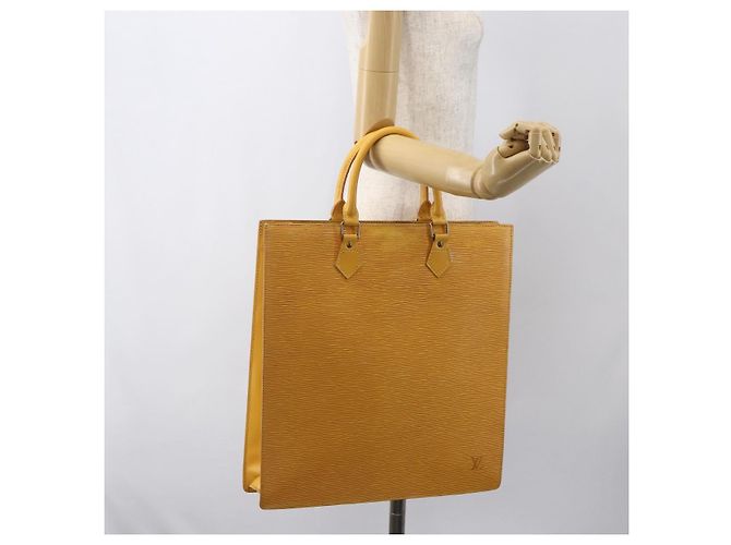 LOUIS VUITTON Epi Sac Plat Handtasche Gelb M52079 LV Auth 155922 - Ansicht 21