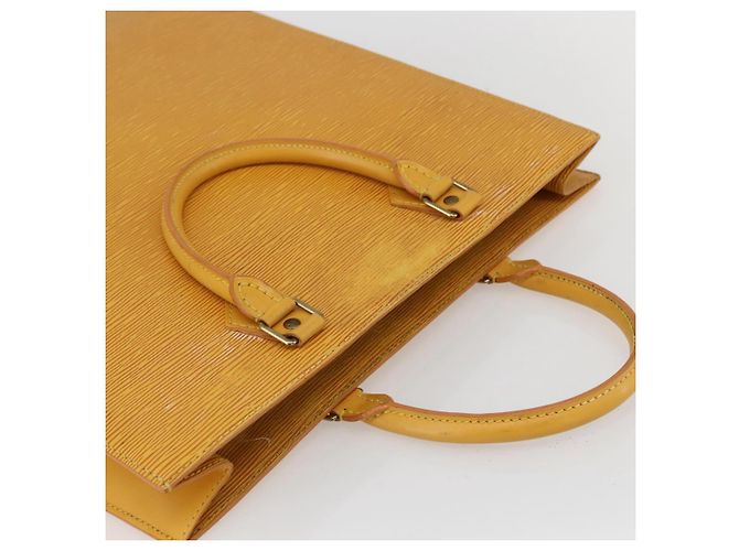 LOUIS VUITTON Epi Sac Plat Handtasche Gelb M52079 LV Auth 155922 - Ansicht 6