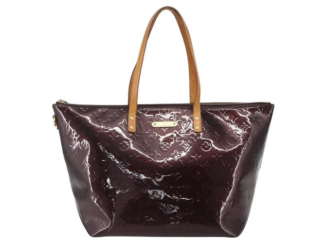 LOUIS VUITTON Monogram Vernis Bellevue GM Tote Bag Amarante M93589 Auth ka612 Bordeaux - Ansicht 13