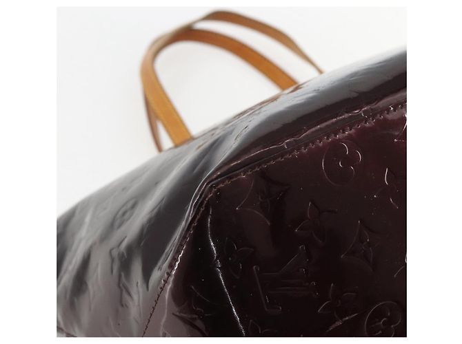 LOUIS VUITTON Monogram Vernis Bellevue GM Tote Bag Amarante M93589 Auth ka612 Bordeaux - Ansicht 16