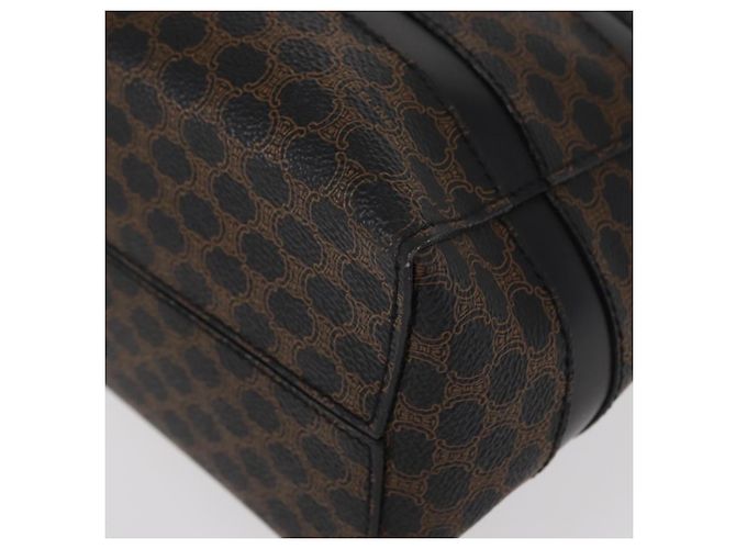 Céline Borsa tote in tela Macadam CELINE in pelle PVC nera e oro Auth 155936 Nero D'oro - vista 11