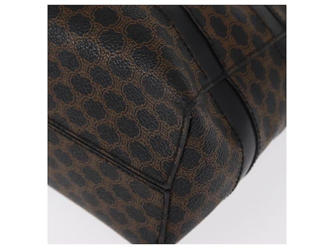 Céline Borsa tote in tela Macadam CELINE in pelle PVC nera e oro Auth 155936 Nero D'oro - vista 13