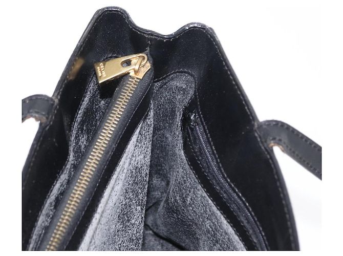 Céline Borsa tote in tela Macadam CELINE in pelle PVC nera e oro Auth 155936 Nero D'oro - vista 18