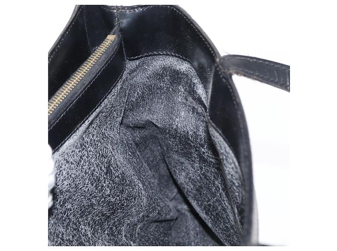Céline Borsa tote in tela Macadam CELINE in pelle PVC nera e oro Auth 155936 Nero D'oro - vista 21
