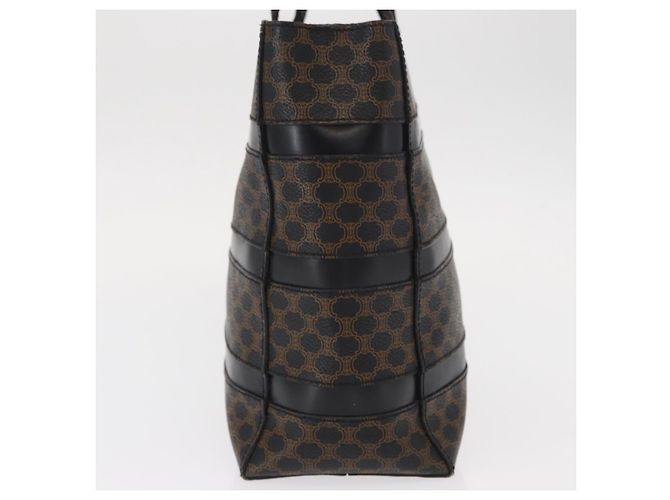 Céline Borsa tote in tela Macadam CELINE in pelle PVC nera e oro Auth 155936 Nero D'oro - vista 4