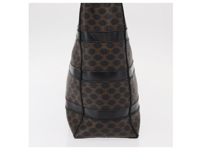 Céline Borsa tote in tela Macadam CELINE in pelle PVC nera e oro Auth 155936 Nero D'oro - vista 5