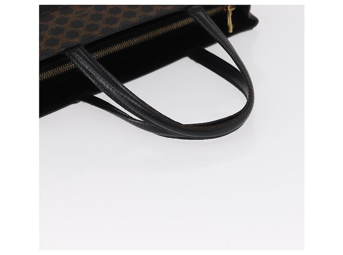 Céline Borsa tote in tela Macadam CELINE in pelle PVC nera e oro Auth 155936 Nero D'oro - vista 7