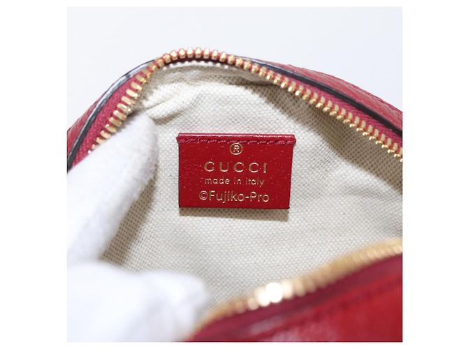 Borsa di collaborazione GUCCI Micro GG Supreme Doraemon in PVC 625216 Auth 156658SAM Beige D'oro - vista 17