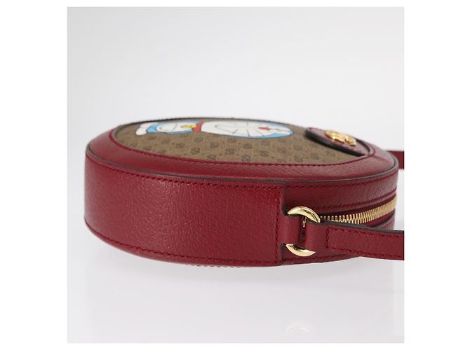 Borsa di collaborazione GUCCI Micro GG Supreme Doraemon in PVC 625216 Auth 156658SAM Beige D'oro - vista 4