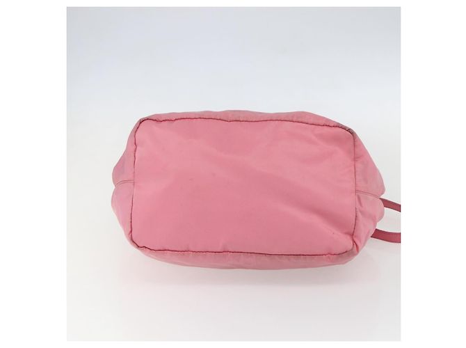 PRADA Borsa a Mano Nylon 2in1 Rosa Oro Auth 156270 D'oro - vista 11