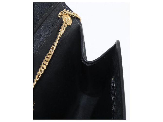 Borsa a spalla in tela Trotter Christian Dior nera e oro Auth 157803 Nero D'oro - vista 19