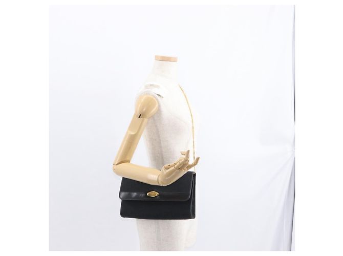 Borsa a spalla in tela Trotter Christian Dior nera e oro Auth 157803 Nero D'oro - vista 21