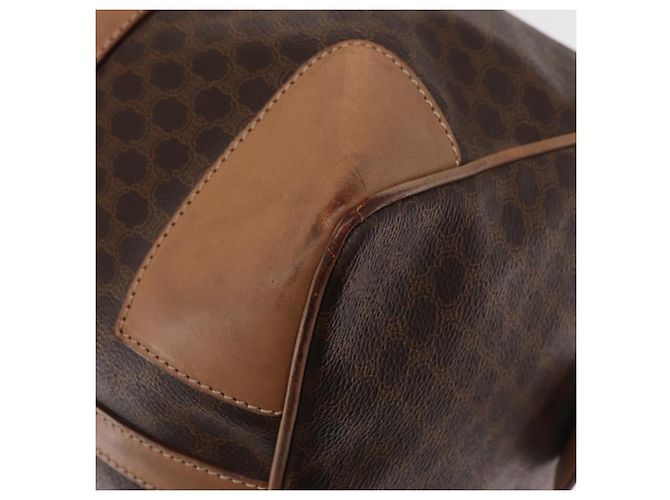Céline Borsa Boston in tela Macadam CELINE PVC marrone oro Auth BA8179 D'oro - vista 11