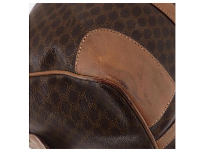 Céline Borsa Boston in tela Macadam CELINE PVC marrone oro Auth BA8179 D'oro - vista 12
