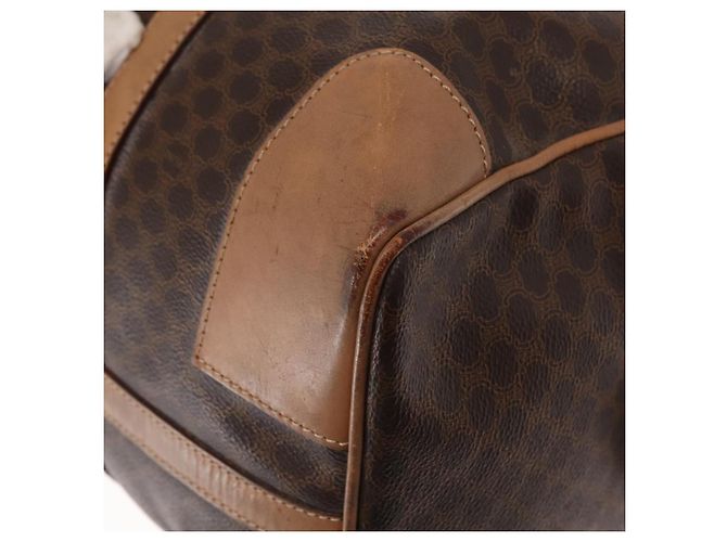Céline Borsa Boston in tela Macadam CELINE PVC marrone oro Auth BA8179 D'oro - vista 13