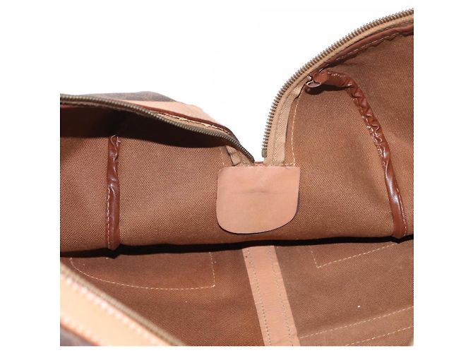 Céline Borsa Boston in tela Macadam CELINE PVC marrone oro Auth BA8179 D'oro - vista 19