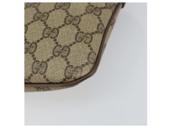 Borsa Sherry Line GG Supreme Web di GUCCI in PVC beige e oro 904 02 047 Auth 156831 D'oro - vista 10