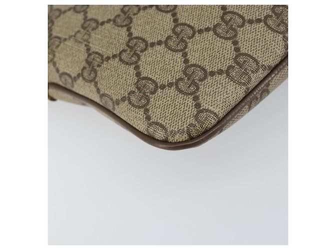 Borsa Sherry Line GG Supreme Web di GUCCI in PVC beige e oro 904 02 047 Auth 156831 D'oro - vista 11