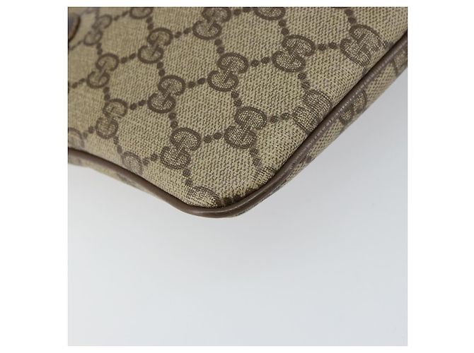Borsa Sherry Line GG Supreme Web di GUCCI in PVC beige e oro 904 02 047 Auth 156831 D'oro - vista 13