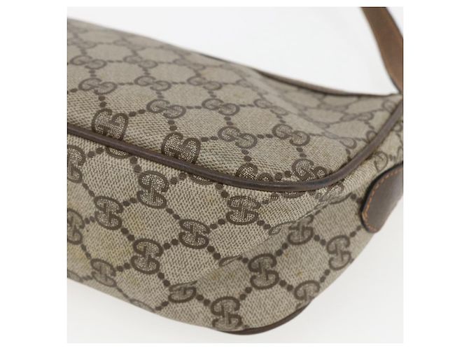 Borsa Sherry Line GG Supreme Web di GUCCI in PVC beige e oro 89 02 054 Auth 157071 D'oro - vista 12