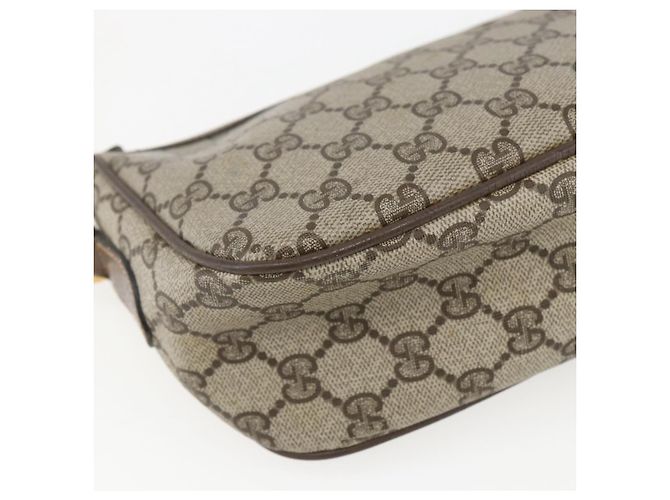 Borsa Sherry Line GG Supreme Web di GUCCI in PVC beige e oro 89 02 054 Auth 157071 D'oro - vista 13