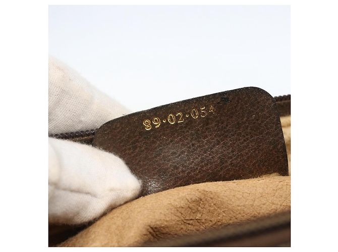 Borsa Sherry Line GG Supreme Web di GUCCI in PVC beige e oro 89 02 054 Auth 157071 D'oro - vista 21