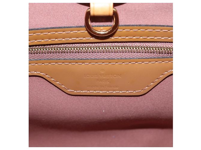 LOUIS VUITTON Borsa Catalina BB Monogram Vernis Rosa Velours M90015 Auth 156356 - vista 10