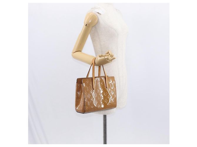 LOUIS VUITTON Borsa Catalina BB Monogram Vernis Rosa Velours M90015 Auth 156356 - vista 21